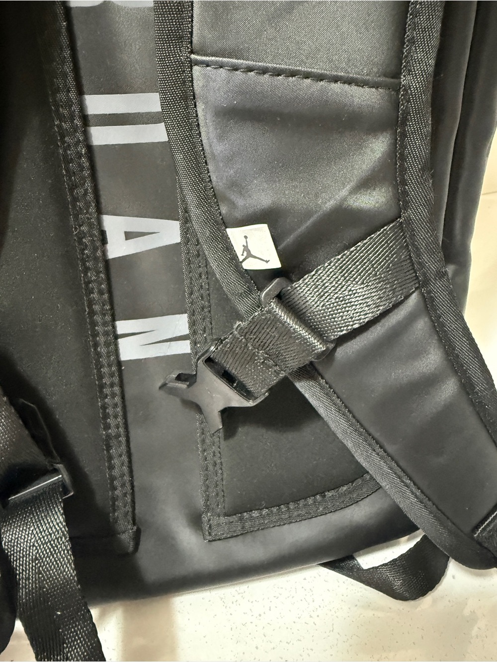 Jordan Black Men's Athletic Backpack with Subtle Jumpman - Picture 9 of 15